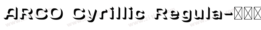ARCO Cyrillic Regula字体转换